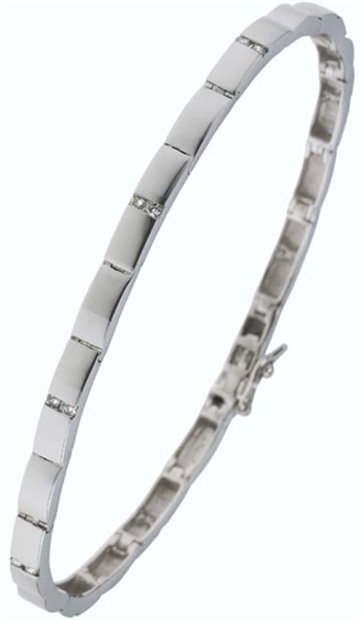 Bracciale Bliss in Oro bianco Diamante 0.18 Ct 20002995 - 20002995
